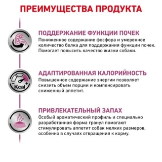 Лечебный сухой корм для собак Royal Canin Renal Small Dog (для собак до 10 кг с хронической болезнью почек)